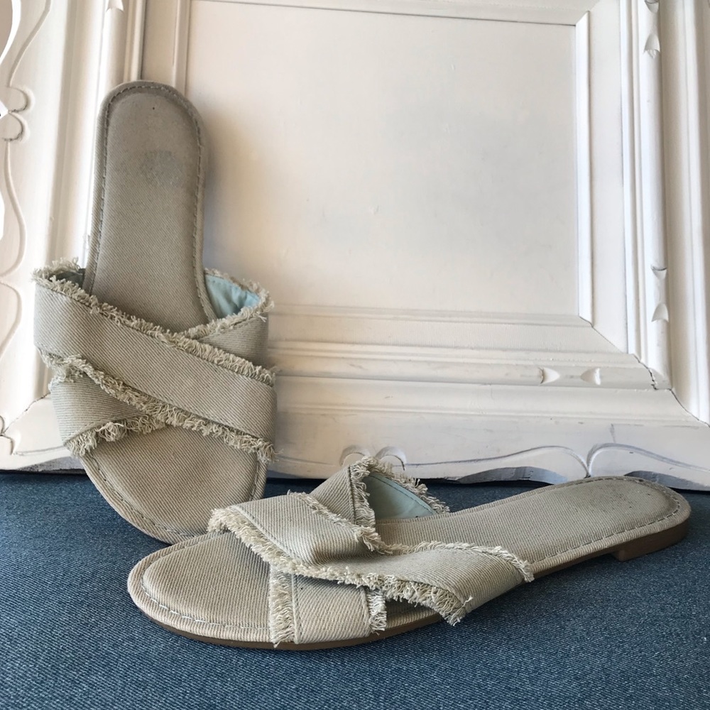 Denim Slides | Sandals US Sz 10